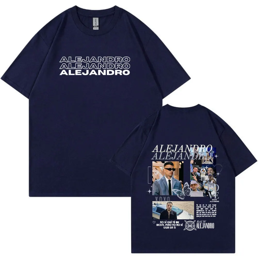 Rauw Alejandro Music Album T Shirt Men's Women Fashion Vintage Hip Hop Tee Shirt Cotton Casual Oversized T-Shirts Streetwear