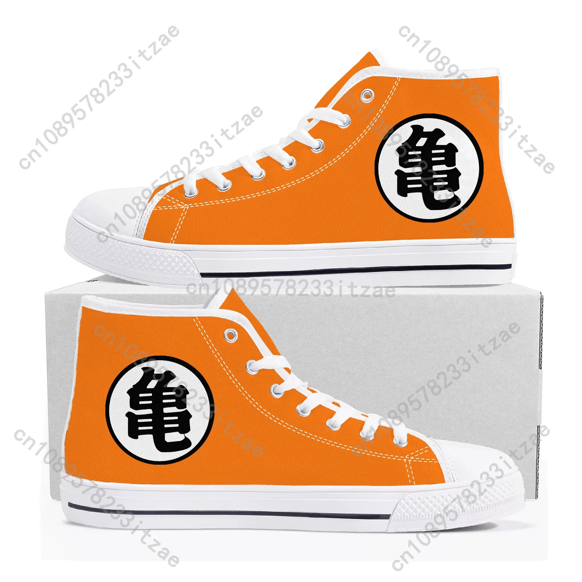 

Hot Dragon Master Goku Logo High Top Sneakers High Quality Mens Womens Teenager Canvas Sneaker Casual Couple Shoes Custom Shoe