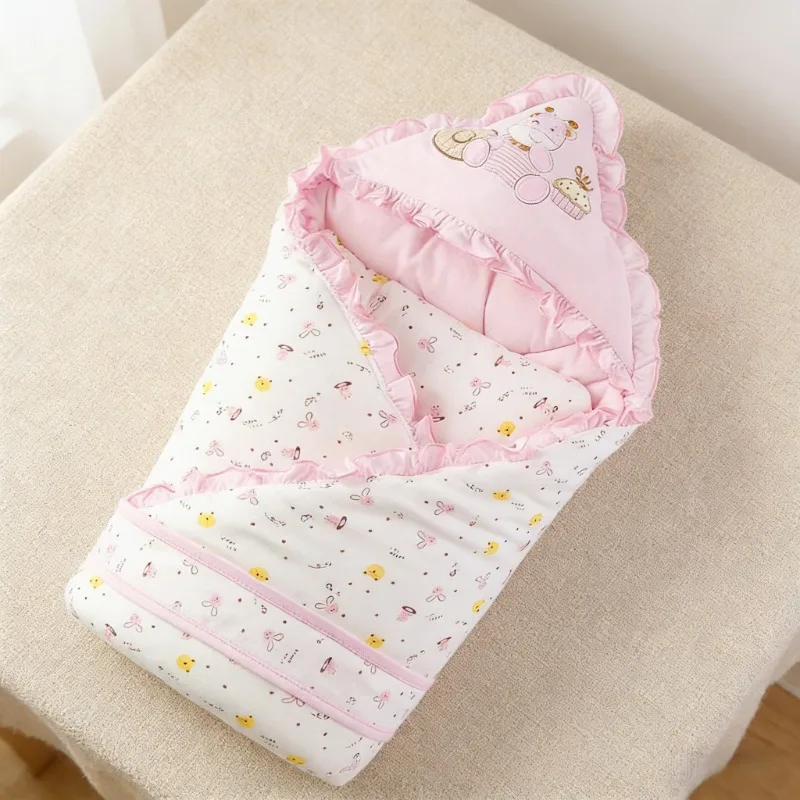 

Cotton Soft Comfy Newborn Sleepsack Swaddle Blanket Wrap Hat Set Infant Boys Girls Receiving Blanket Daily Use Baby Essentials