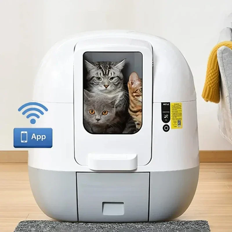 

Self Cleaning Cat Litter Tray, Fully Closed, Automatic Cat Sandbox, Smart Wifi, Closed Sand Box, Toilet House