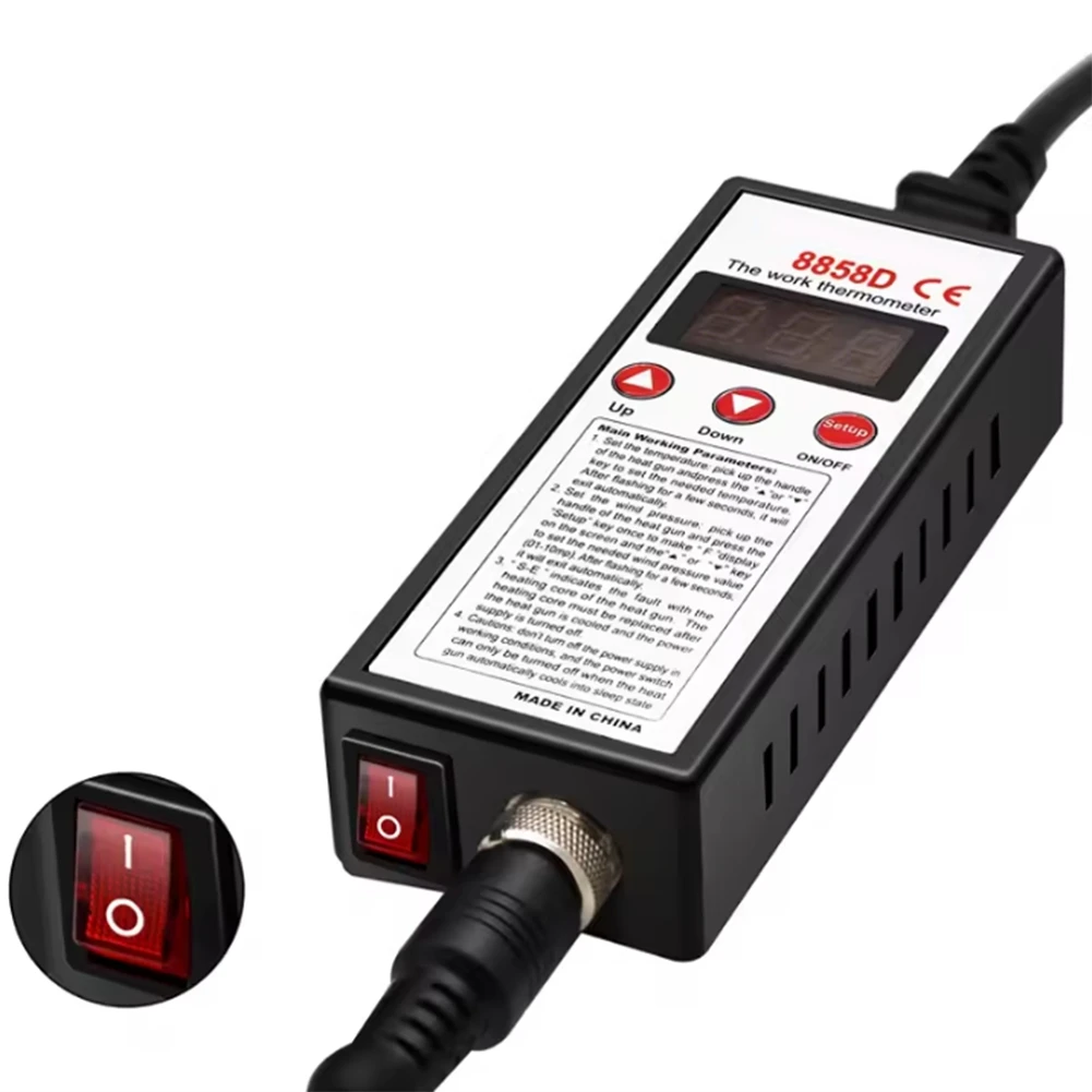 A98E-Micro Rework Soldering Station Hot Air Desoldering Station For Soldering 700W Heat Gun Welding Repair Tools EU Plug