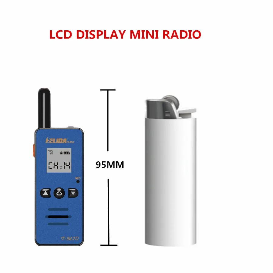 Helida-T-M2D Двухстороннее радио, FRS, GMRS, UHF, 400-520 МГц, 2 Вт, Super Mini, TALKIE, 1 шт.