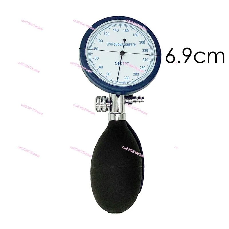 Sphygmomanometer Monitoring Accessories Handheld Pressure Display Meter Integrated Meter 300mmHg Metal Meter + Pressure Ball