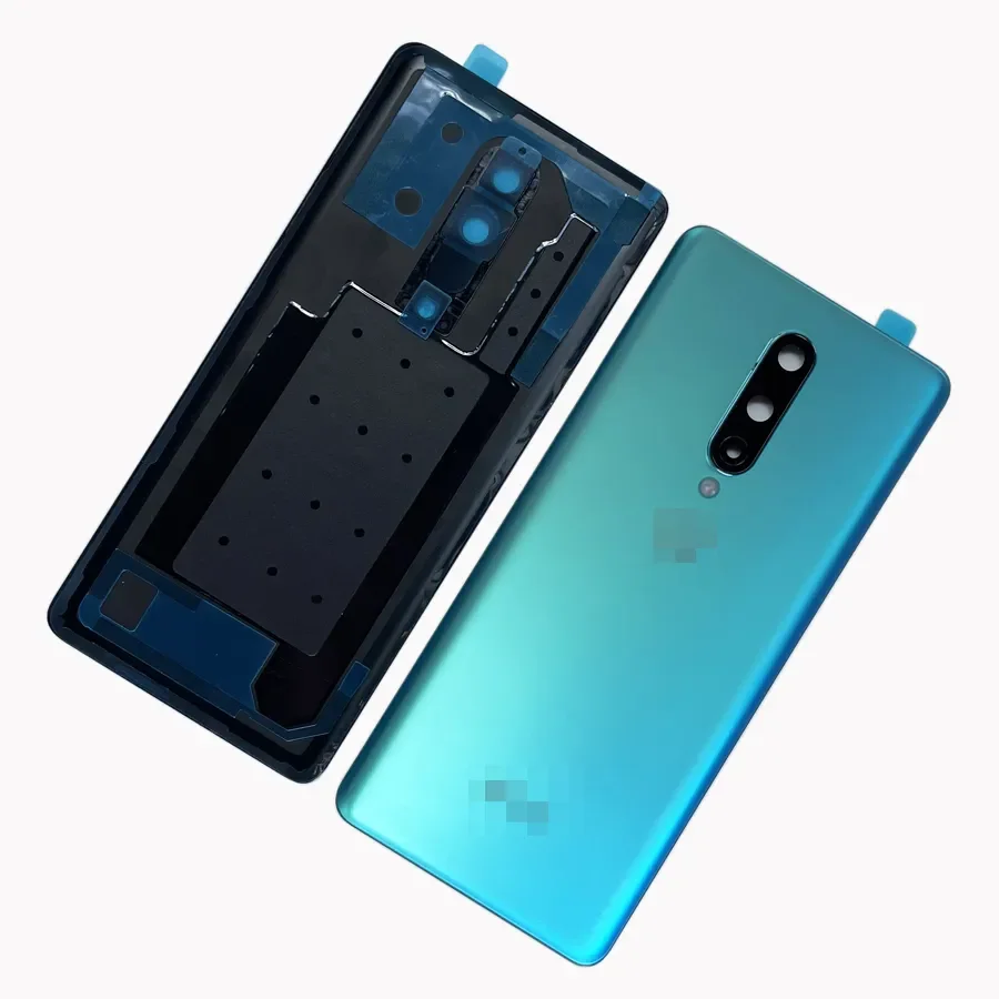 Original New Back Glass Cover For OnePlus 8 Battery Cover Hard Back Door Lid Rear Housing Panel Case With Camera Lens Replace