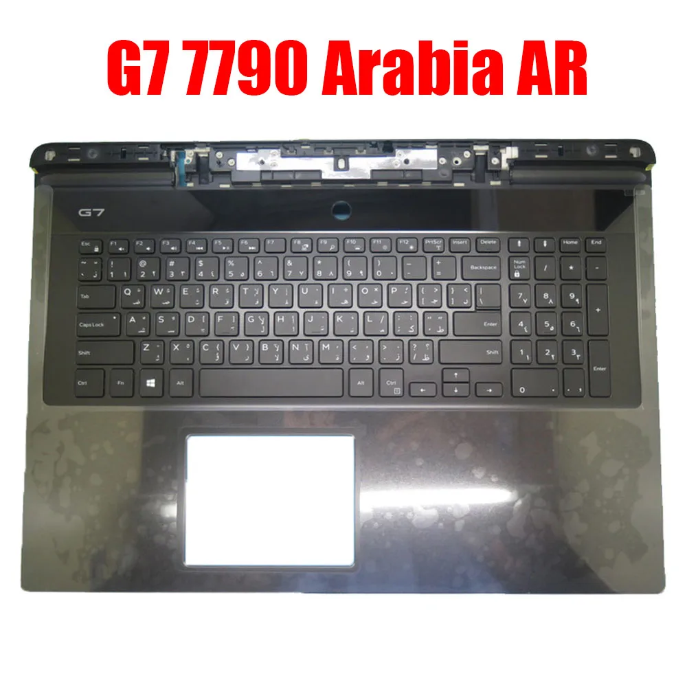 

Arabia Laptop Palmrest For DELL G7 17 7790 00YW0N 0YW0N 06WFHN 6WFHN 022PR8 22PR8 0258J0 258J0 0GVC22 GVC22 Black Upper Case New