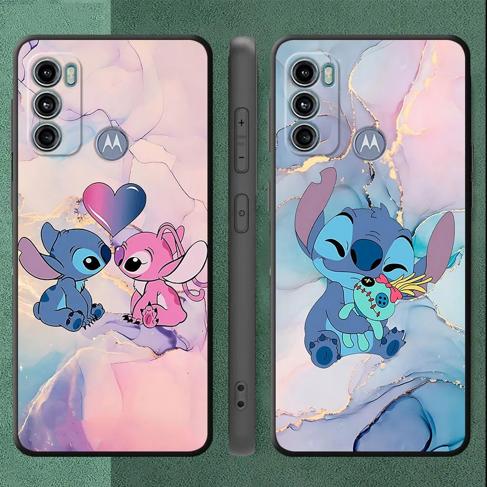 Disney Stitch Phone Case for Motorola Moto G51 G71 G72 G30 G22 G31 G50 G60 G52 G53 G73 G60s G32 Armor TPU Soft Cover