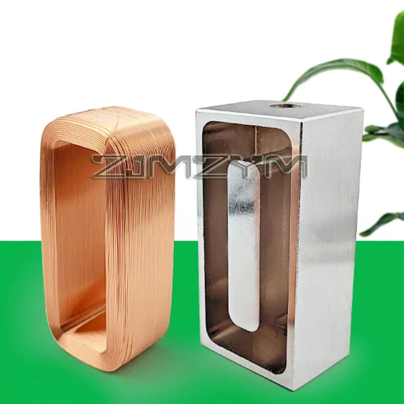 Rectangular Electromagnet, Long Bar Suction DC 12V Strong Electric Magnet Sucker Red Copper Coil 24V Small Solenoide