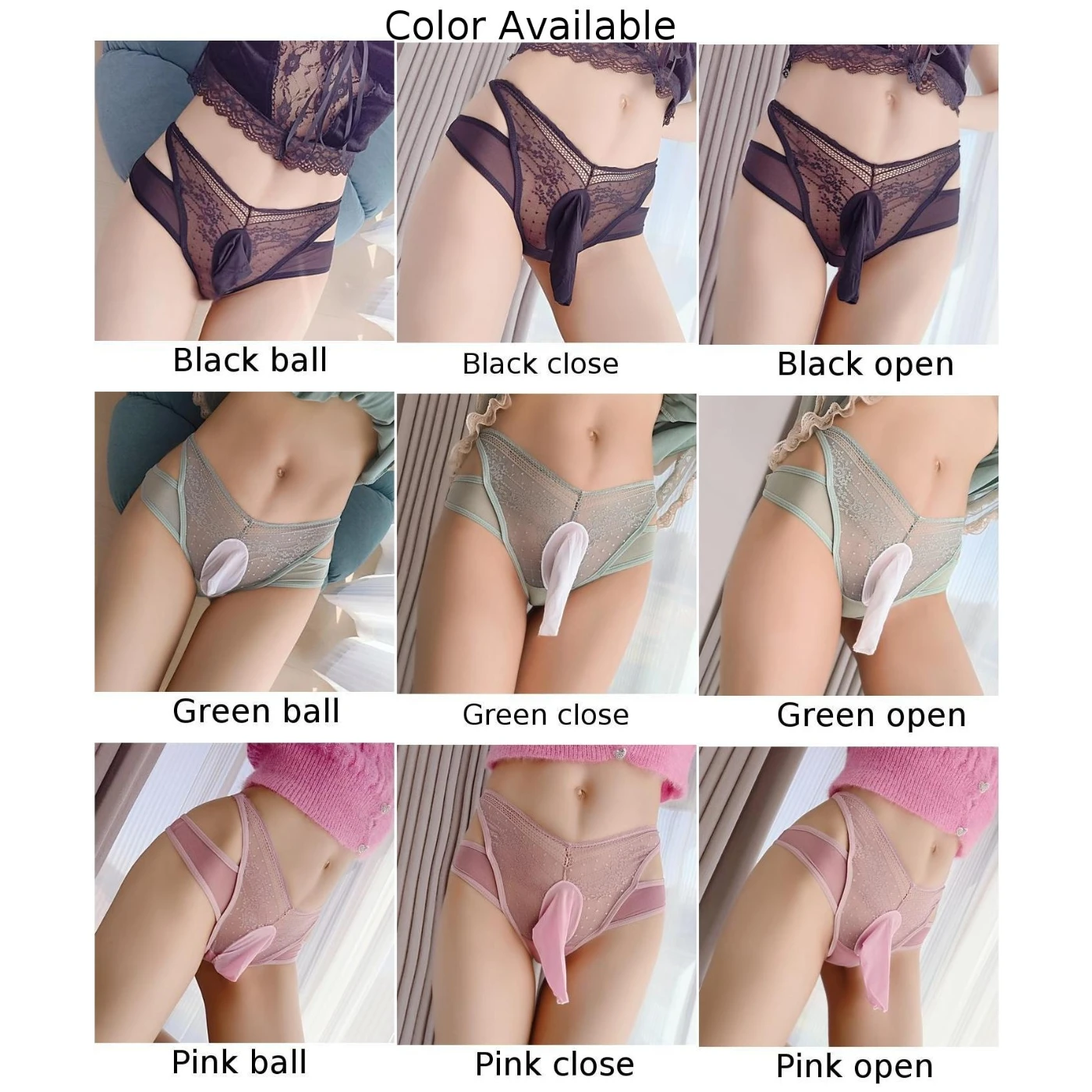 Homens Sexy Fino Lace Perspectiva Tanga Cuecas, Calcinha Bainha Galo, Cueca Sissy, Cintura Média G-String Cuecas, Calcinhas Eróticas