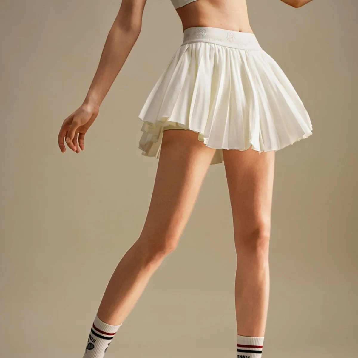 2026 New Retro Satin Tennis Skirt High Waist Pleated Skort  Anti chafing Sports Bottoms for Golf & Tennis