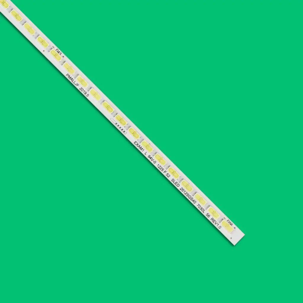 Tira de luz de fundo LED, novo, 56LED, 493mm, para 40PFL5007T, 40PFL5537H, 40-Left, LJ64-03514A, 03501A, STS400A64, 2012SGS40, STS400A7