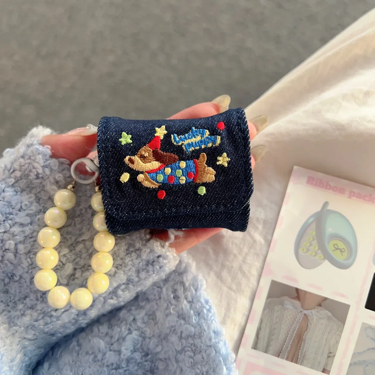 Cute Denim Earphone… - image