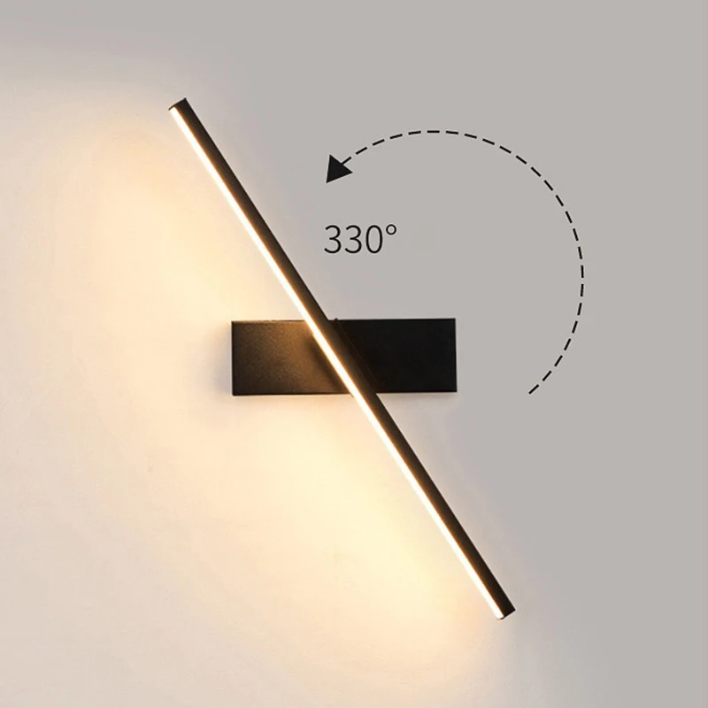 Simplize Indoor 330° Rotatable LED Wall Lamps for Bedroom Bar Hard-wired 30cm Wall Lamps for TV Background Wall Sconce Corridor