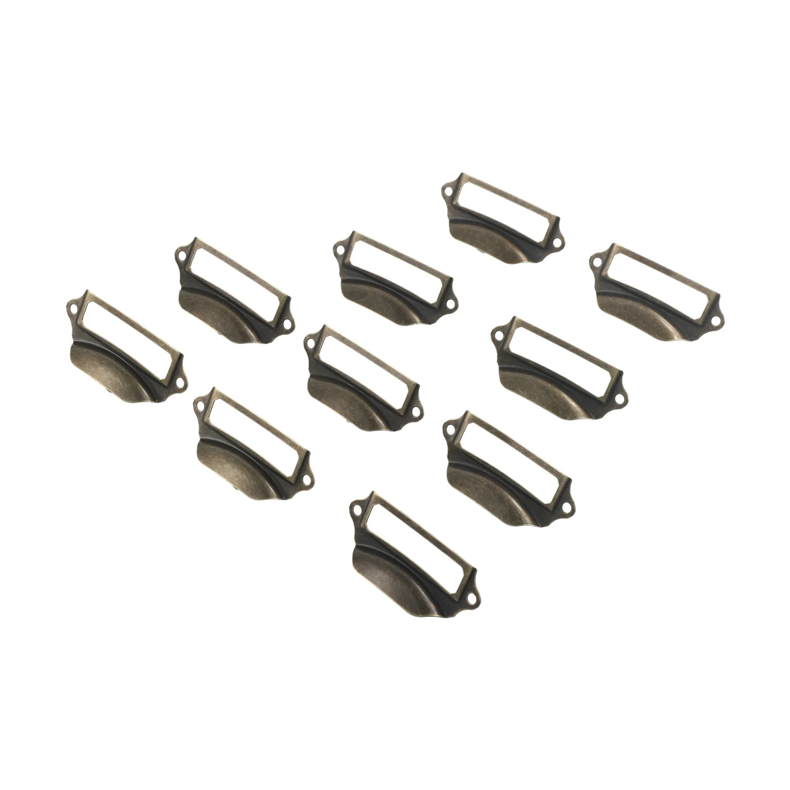 المنزل مقبض سحب تسمية إطار خزانة مسامير الرجعية علامة 10 قطعة 70 30 مللي متر البرونزية بطاقة خزانة درج ملف حامل الحديد