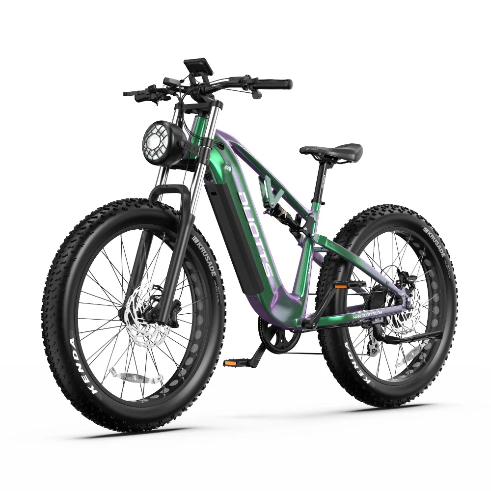 DUOTTS E26 Elektrofahrrad 48V20AH Erwachsenen-E-Bike 8-Gang-Elektrofahrrad mit Drehmomentsensor, Mountainbike mit 26-Zoll-Fat-Reifen, LCD-Display, E-Bike