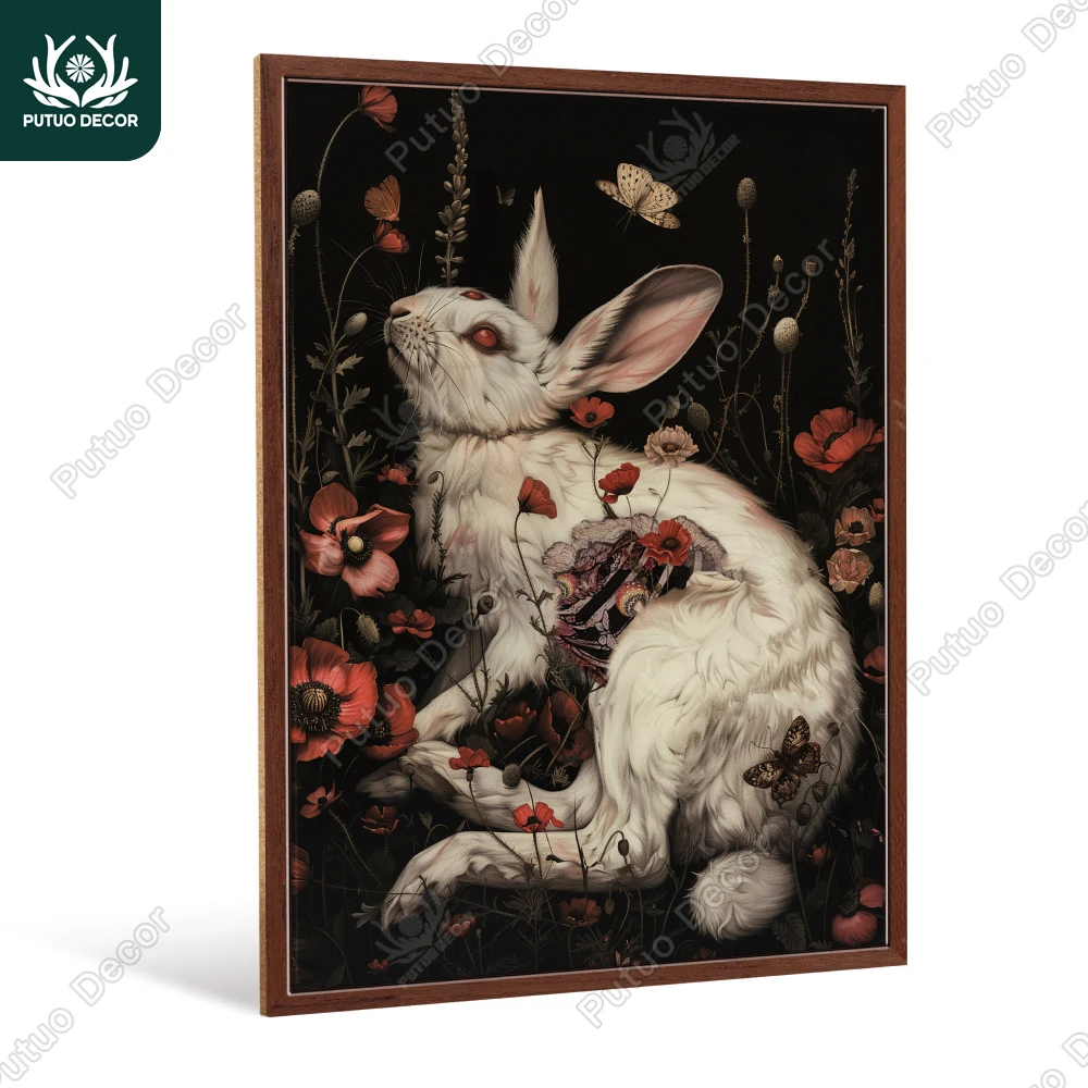 

Putuo Decor Wooden Sign, Wooden Hanging Plaque Wall Art Decor for Home Farmhouse Cafe,11.8X 16.5Inches, Gifts, Rotten Rabbit