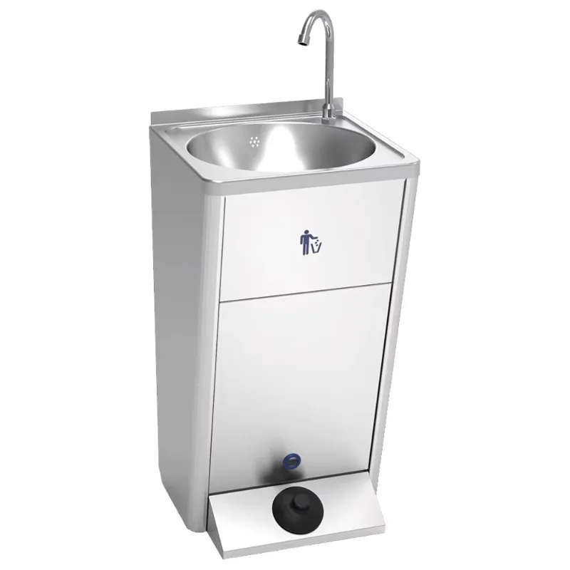 

450x450x850mm Standalone Bathroom Sink with Built-In Trash Can EURAST Model 20034160