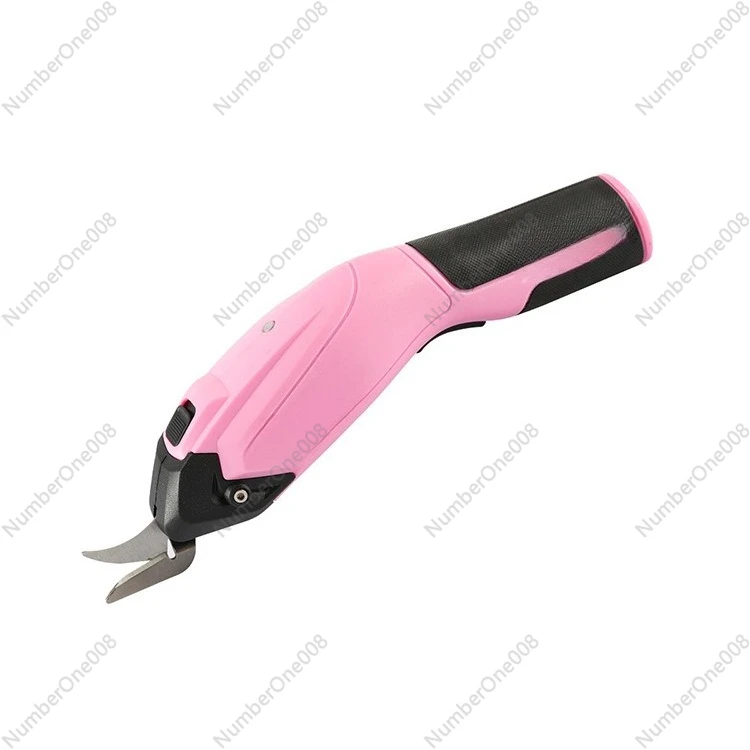 

Pink Electric Fabric Scissors, Rechargeable Cordless for Home Use, Portable Cloth Cutting Scissors