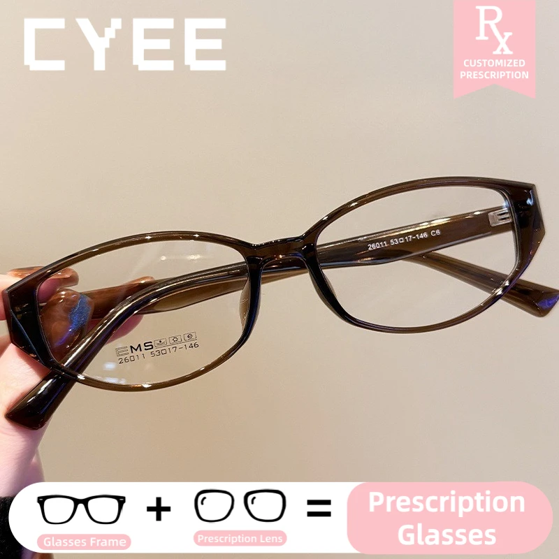 

CYEE TR90 винтажные прогрессивные женские очки с защитой от синего луча, очки на заказ, оптические фотохромные очки для близорукости по рецепту