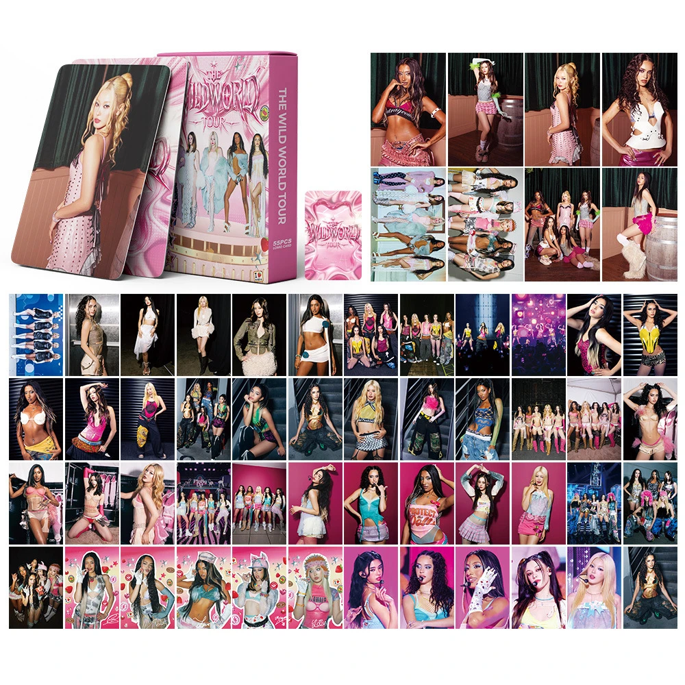 2026 KPOP KATSEYE Neue Fotokarte LOMO-Karte 2026 The WildWorld Tour Gleiche Kollektion Gedenkkarte Spielzeug Geschenk – Detail 1
