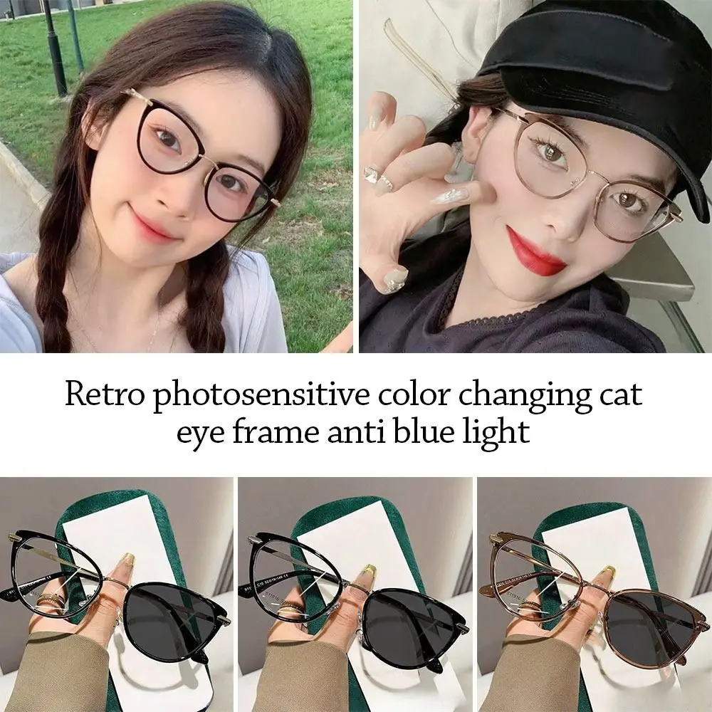 

Blue Ray Blocking Anti-Blue Light Glasses Photochromic Anti-UV Computer Goggles Eye Protection Ultralight
