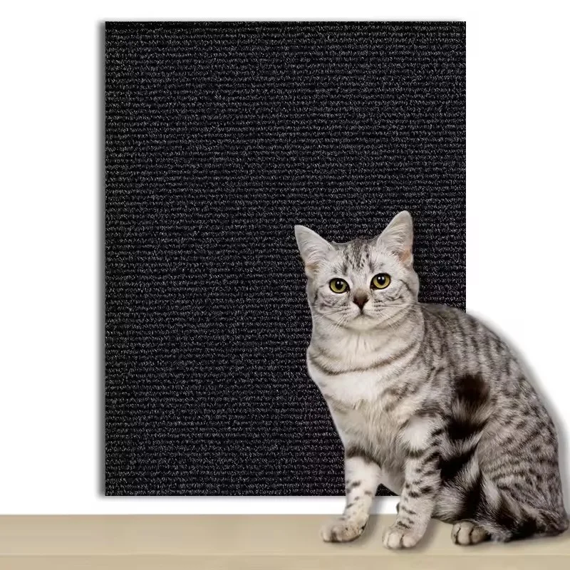 7 색 고양이 Scratcher 소파 수호자 고양이 Scratcher 패드 보드 보호 트리밍 가능한 자체 접착 카펫 DIY 고양이 스크래치 매트