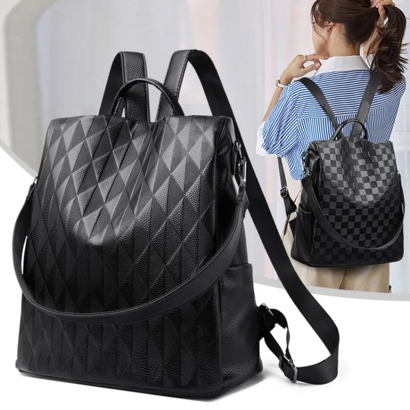 Trendy Vintage Diaper Bag For Ladies Large Capacity Tote Leather Shoulder Bag Elegant And Commuter Friendly