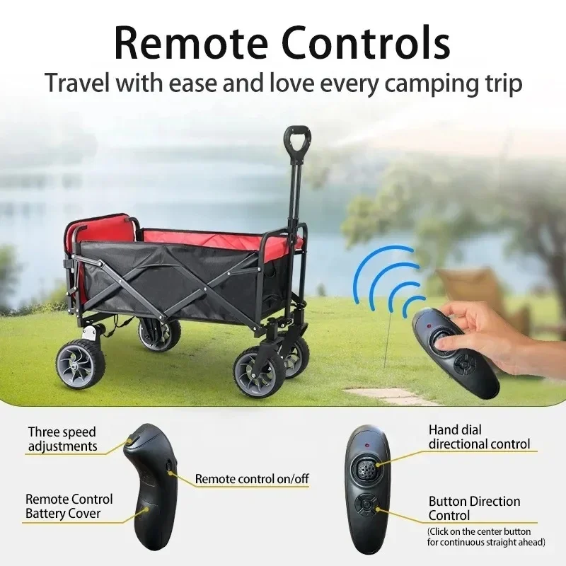 Four- Remote Controls Electric Utility Wagon 7