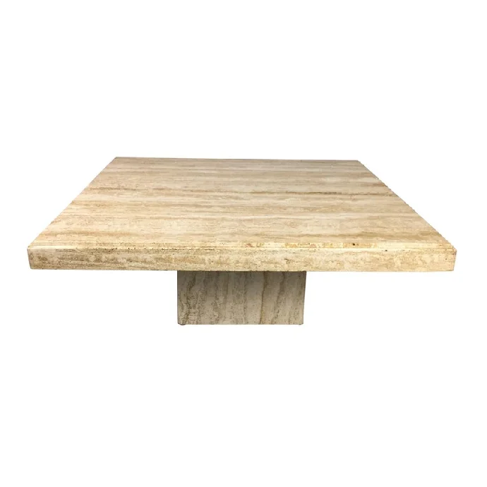 Natural unique stone travertine coffee table for living room