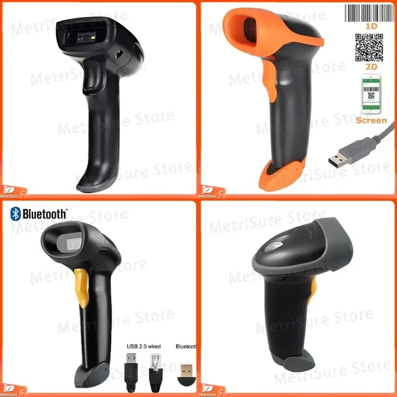 Wired Handheld 1D 2D QR Code Scanner Barcode Reader for POS System Retail Store Supermarket Inventory Management USB Barcode