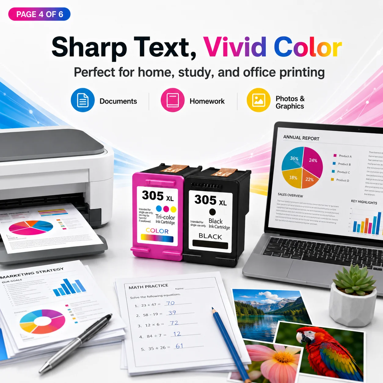 Cartuccia d'inchiostro 305XL d - Home Office Printer recensione e prezzo