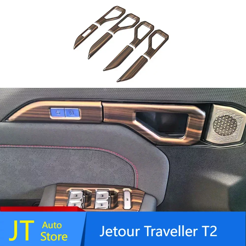 

For Car Decorative Protection Frame Interior Door Handle Panel Cover For cherry 2023-2024 Jetour Traveller Jetour T2 Accessorie