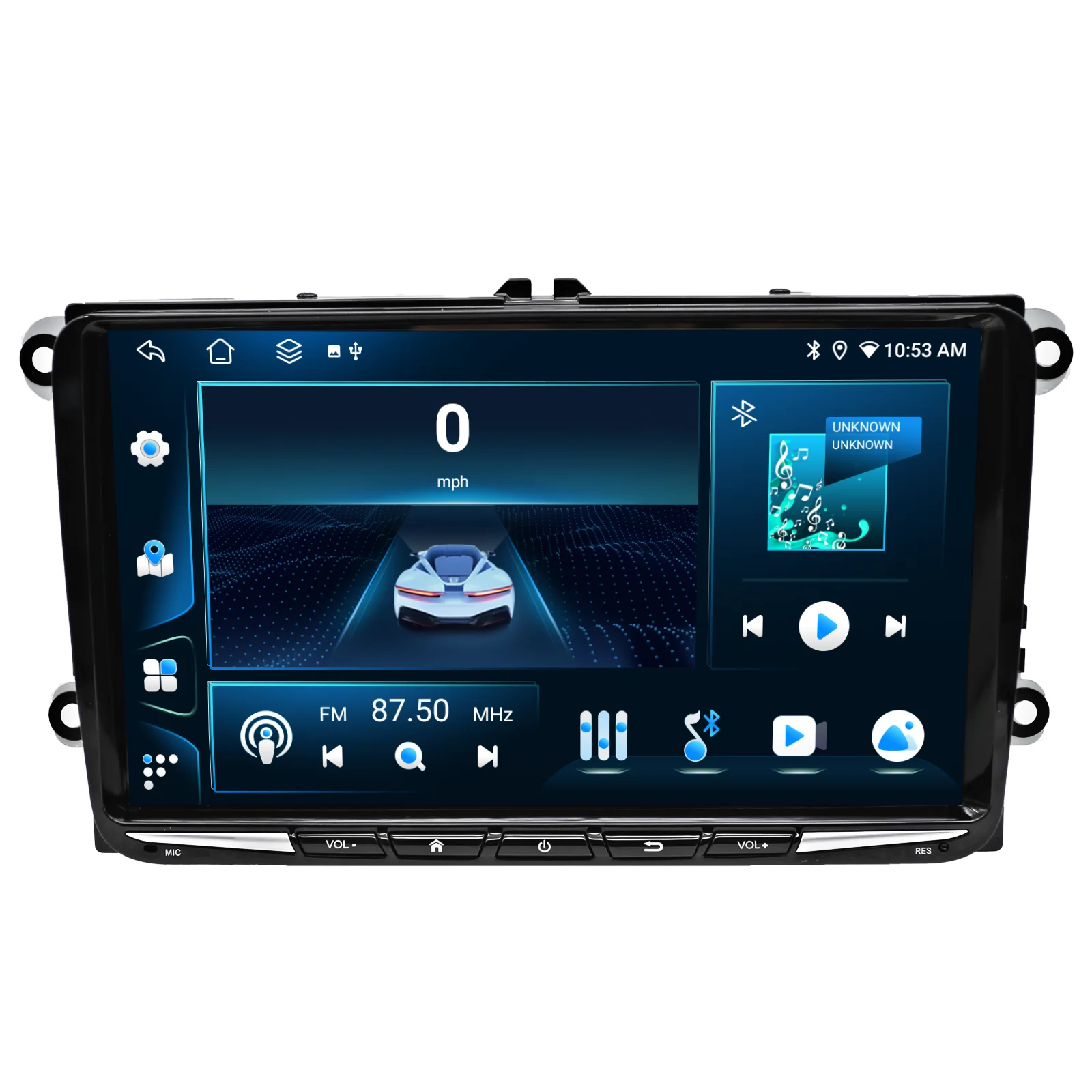 Car Radio Stereo Android auto Carplay GPS for Volkswagen Passat CC B6 B7 Polo Golf 5 6 Car Multimedia Navigation System 9 Inch