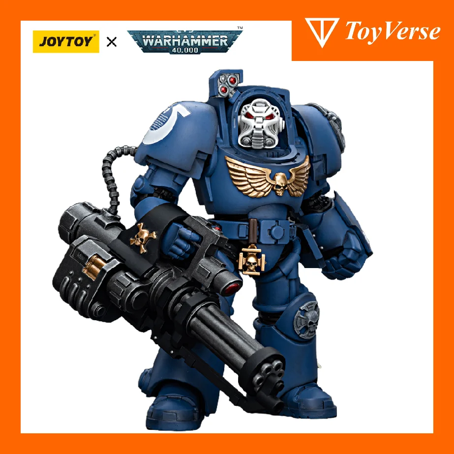 

[IN STOCK] JOYTOY Warhammer 40k 1/18 Action Figures Ultramarines Terminator Squad Terminator with Assault Cannon Anime Figure