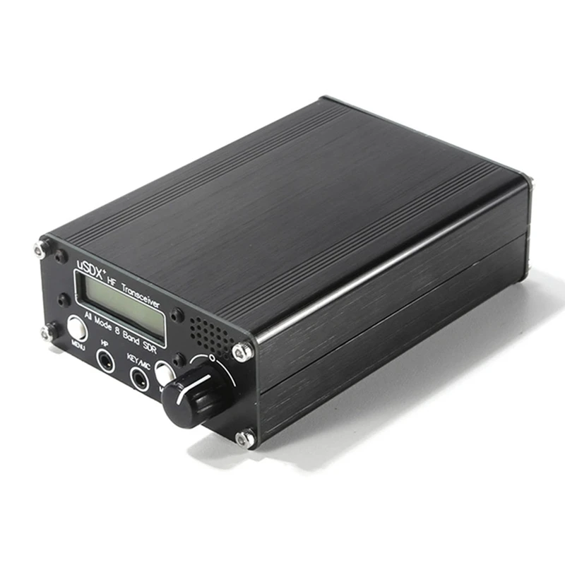 スピーカー付きLCDトランシーバー,マイク付きHfトランシーバー,usdr usdx v2, 8バンド,sdr, ssb, qrp