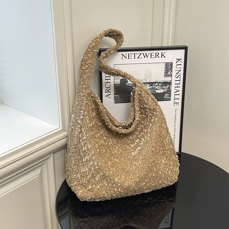 

Women Large Capacity Single Shoulder Bag Autumn Winter Lightweight Commuting Travel Tote Pack Fashion Vintage Casual Handbags