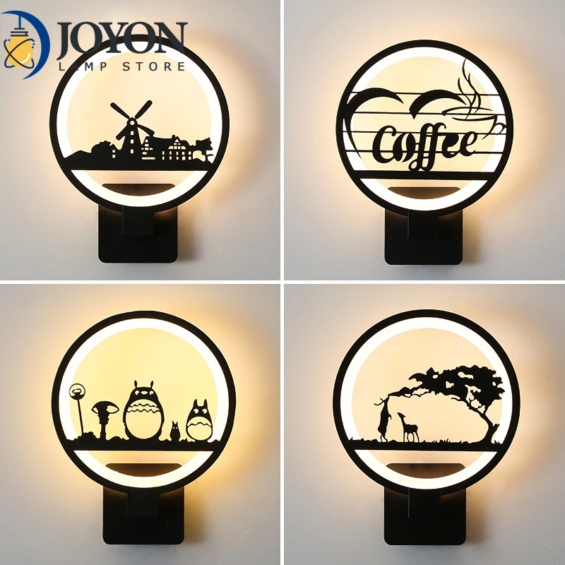 

Nordic LED Interior Wall Light Modern Living Room Decoration Bedroom Night Lamp Simpl Dimmer Bedside Lamp Round Acrylic Lights