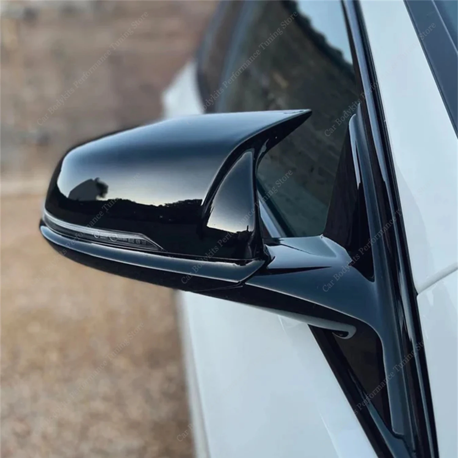 

2 шт., глянцевые черные автомобильные зеркала заднего вида в стиле M, накладки на рамку для BMW F44 216d 218i 218d 220i 220d 2020-2024, тюнинг