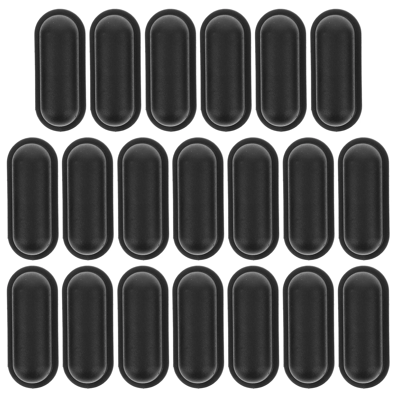 

20Pcs Luggage Foot Studs Plastic Replacement Parts Durable Side Bottom Feet Pads Travel Case Bracket Feet Stand Legs Black