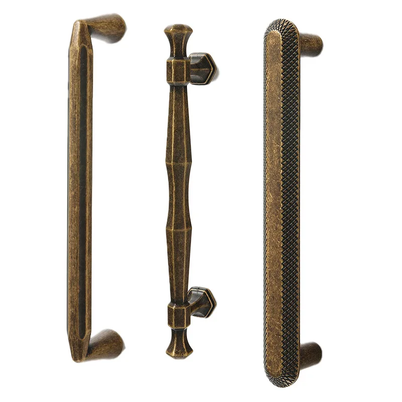 Antique Wardrobe Door Handle, Modern Light Luxury, Simple Antique Bronze Color, Retro Drawer Cabinet, Wine Cabinet Handle