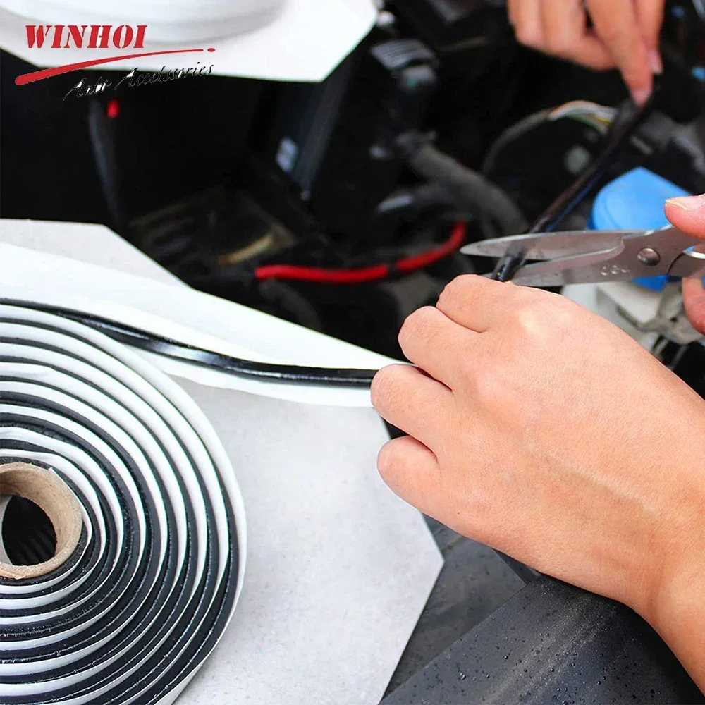 4m Butyl Sealant Tape Car Headlight Butyl Rubber Seal Strip for Installing Car Part, Windows, Doors and Windshield Sealing