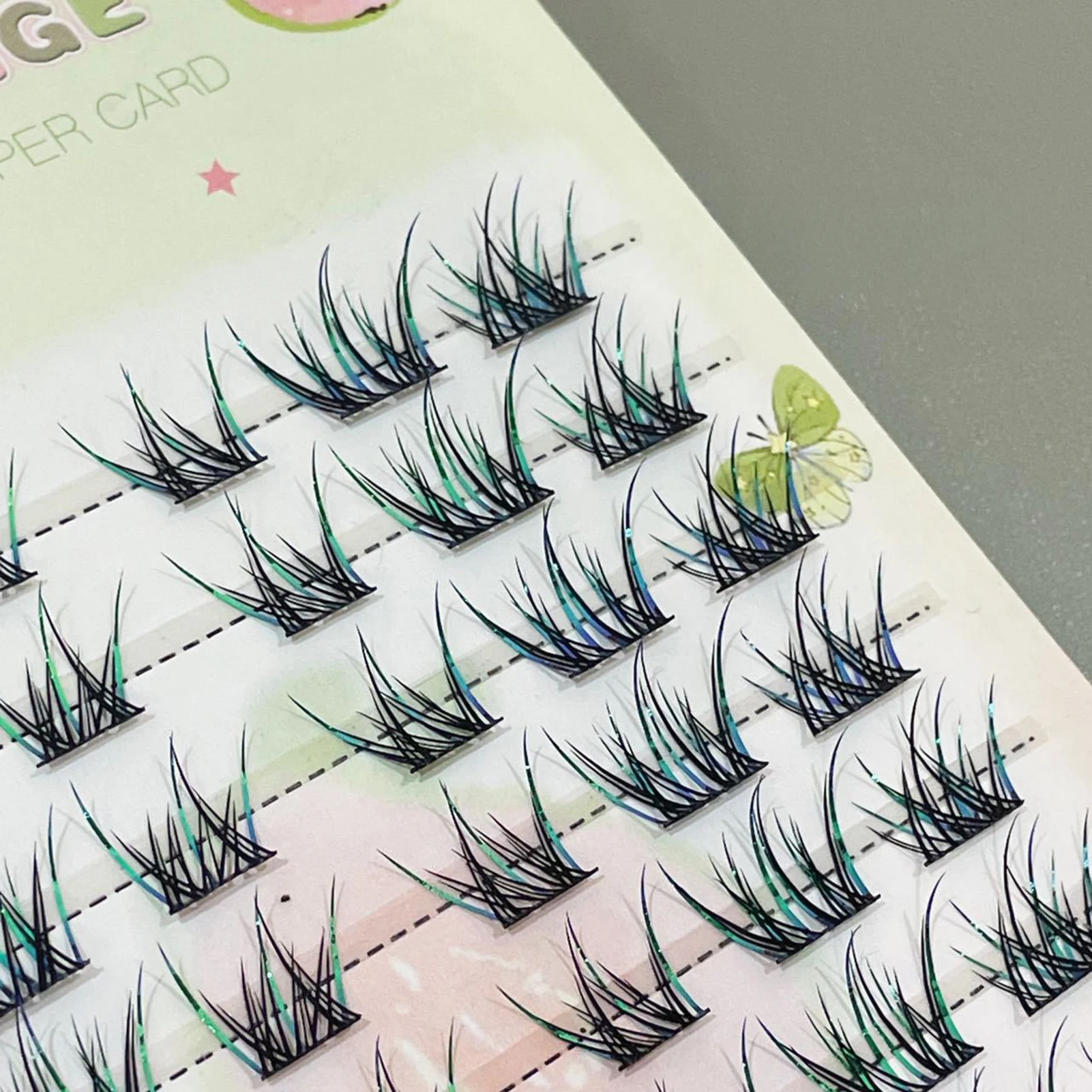 التدرج اللون الثعلب-مانغا نمط لاش ملحقات ثلاثية الأبعاد منحني الرموش الصناعية الطبيعية تبحث عن المرحلة التصوير اليومي تأثيري #5