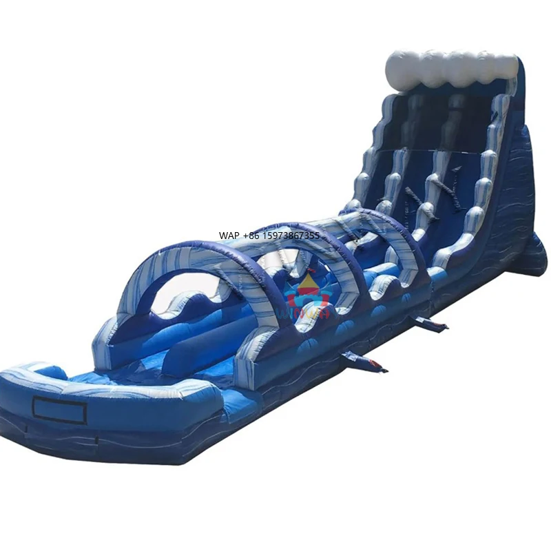 

Commercial Inflatable Water Slide Outdoor Giant Double Channel Water Slide with Pool Heavy Duty Children's Summer Party For Sale