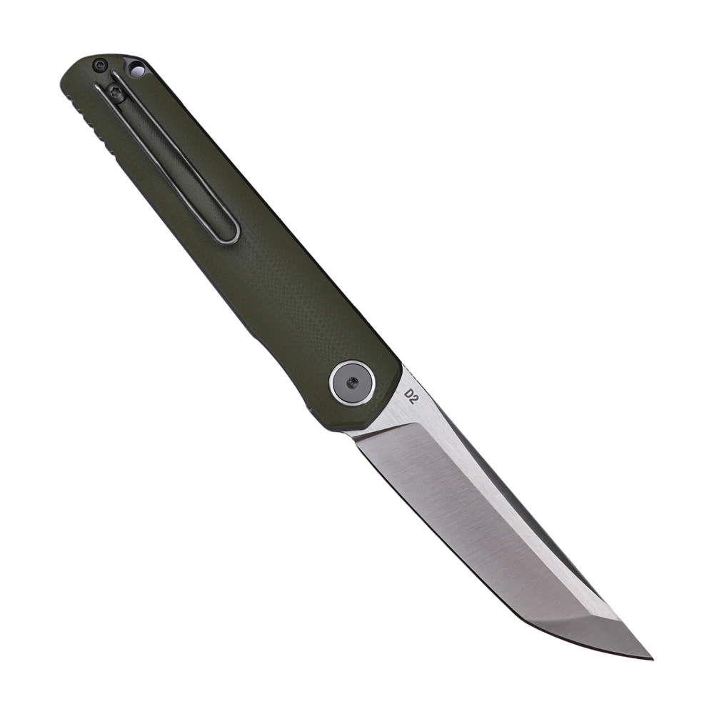 MIKI Chop 2 Flipper Knife 3.7" D2 Tanto Blade, G10 Handles Outdoor Survival Tactics Hunting Camping Fishing Tools - view 2
