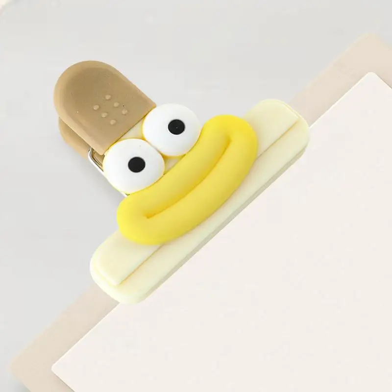 Colorful Food Bag Clips Reusable Food Sealing Clamp Cute Food Package Clips For Paper Notes Food Package Bag Clothes