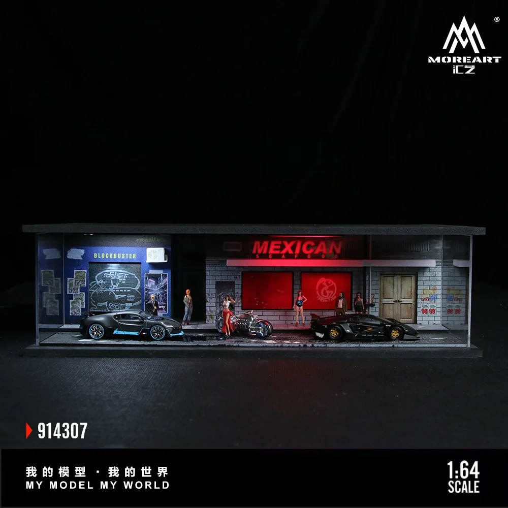 

TimeMicro&MoreArt 1:64 Neon Light Series Assembly Edition Lighting Scene