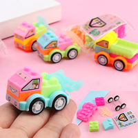 24Pcs DIY Puzzle Building Block Cars Toys Construction Vehicle Kids Baby Shower Birthday Party Gifts Pinata Party Favors Bag