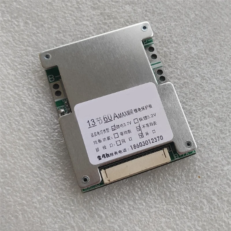 AY03-13S 48 فولت 60A لوح حماية البطارية إلكترونيات بطارية ليثيوم خلية BMS PCB المعادل مجلس BMS لوحة تركيبية