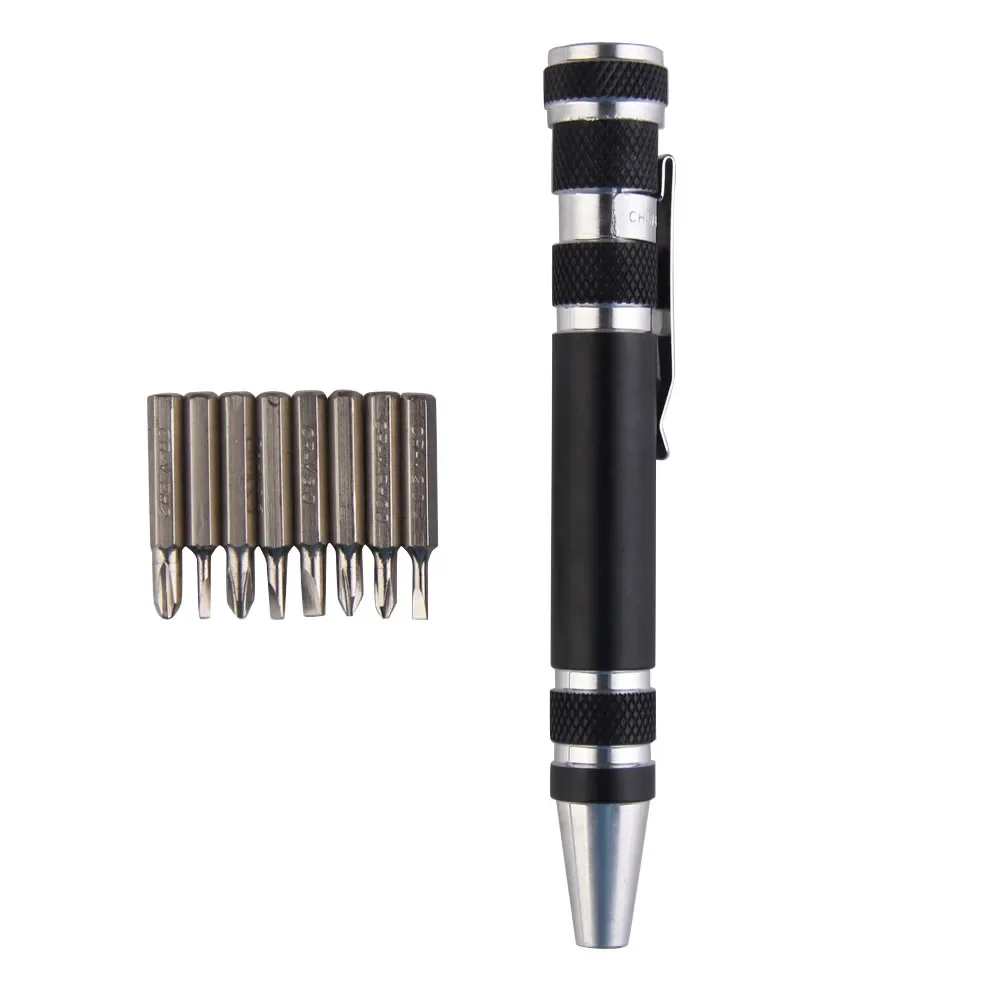 

Pocket Precision Mini Screwdriver Pen 8 In 1 Multifunction Repair Hand Tools Kit for Mobile Phone