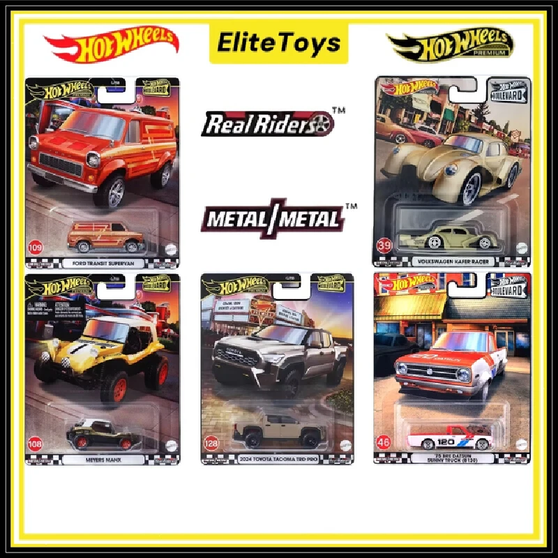 

Литые под давлением автомобили Hot Wheels Premium Boulevard Datsun Toyota Meyers Ford Volkswagen Kafer, коллекционная модель автомобиля 1:64, игрушка из сплава