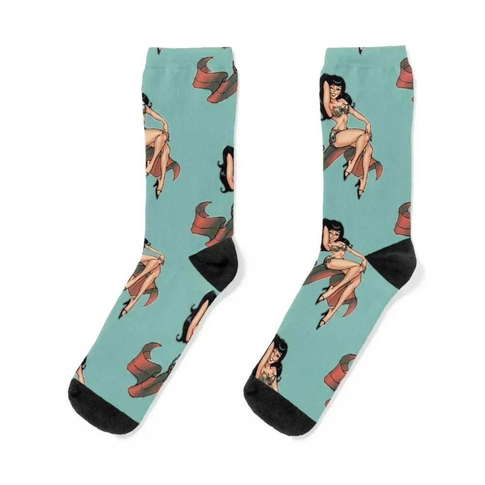 

PINUP ROCKABABY Socks retro Antiskid soccer Socks Men's Women's